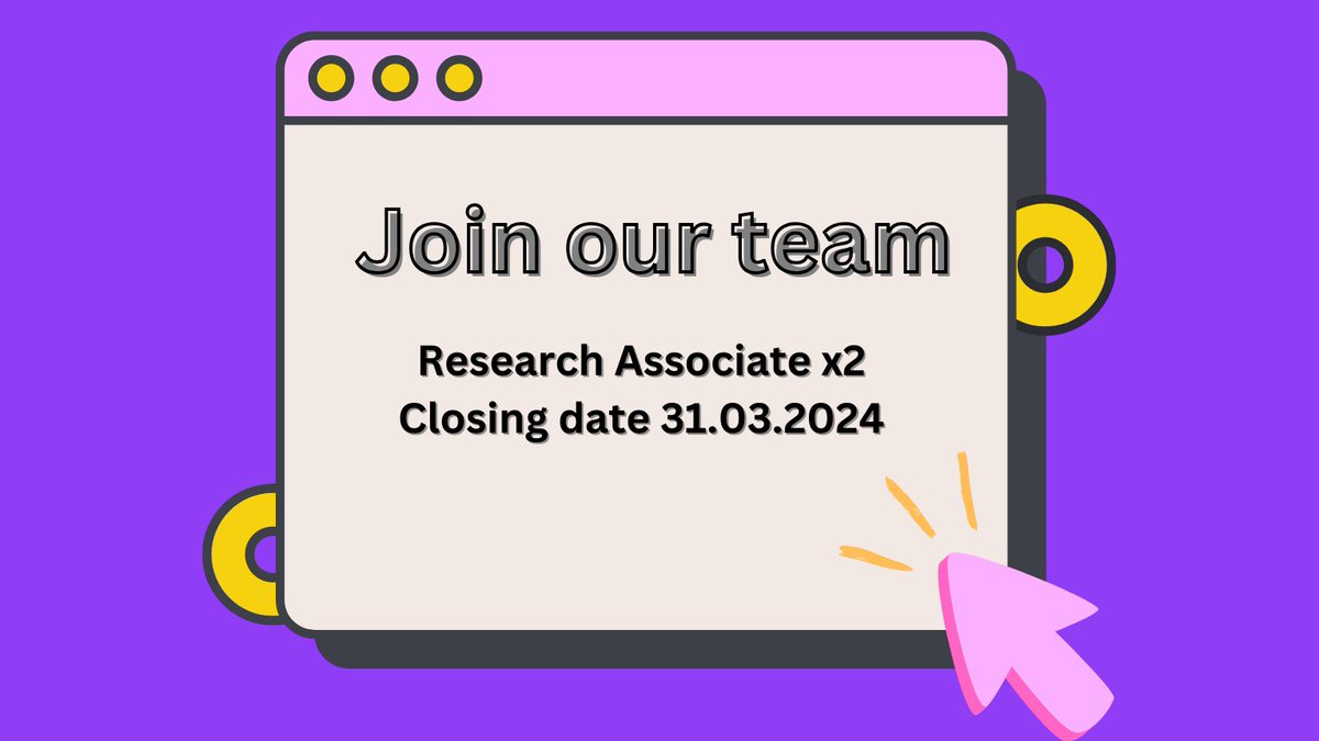 Very exciting news - we are recruiting. We're looking for two Research Associates to join our team. Closing date is 31st March. Find out more and apply via our website sheffield.ac.uk/ihuman/disabil… Share far and wide #Disability #Access #Jobs #ApplyNow