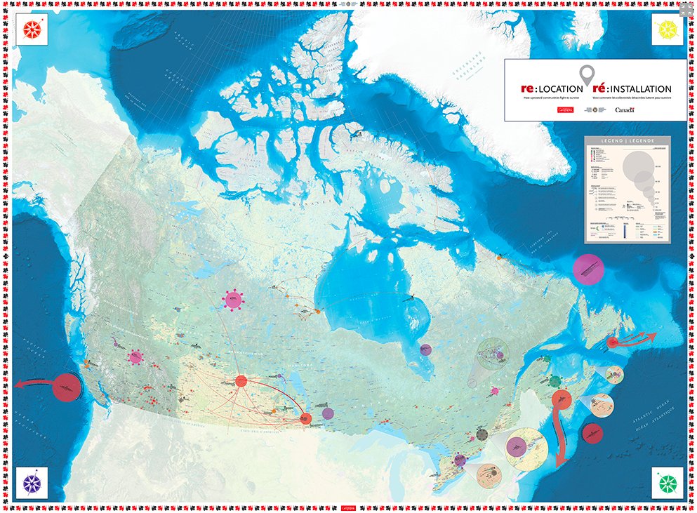 For #MappingMonday, we're highlighting our Re:Location tiled map, which explores stories from Canada’s past about the movement and relocation of peoples which have shaped the nation we live in today. Find the map and its activities here: bit.ly/3Mm2TK4 #CanadianHistory