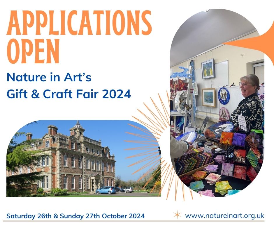 📣Applications are open for our annual Gift &amp; Craft Fair.

The event will taking place on Saturday 26th &amp; Sunday 27th October. 

To apply, please visit our website and fill out the application form. natureinart.org.uk/craftfair/

#craftfair #gloucester #natureinart