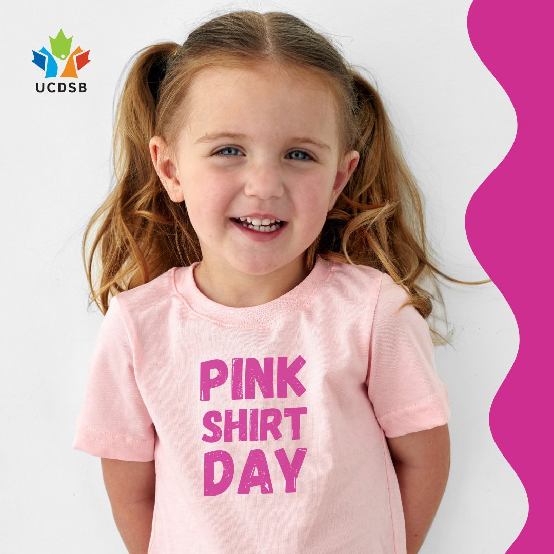 UCDSB's tweet photo. Wednesday, Feb. 28 is #PinkShirtDay - a day to promote kindness and acceptance toward ourselves and others. Let's help spread awareness and explore ways to help prevent bullying in our schools and communities! 💕

Learn more at https://t.co/IFVqnceWCE https://t.co/E7QQRtCmGM