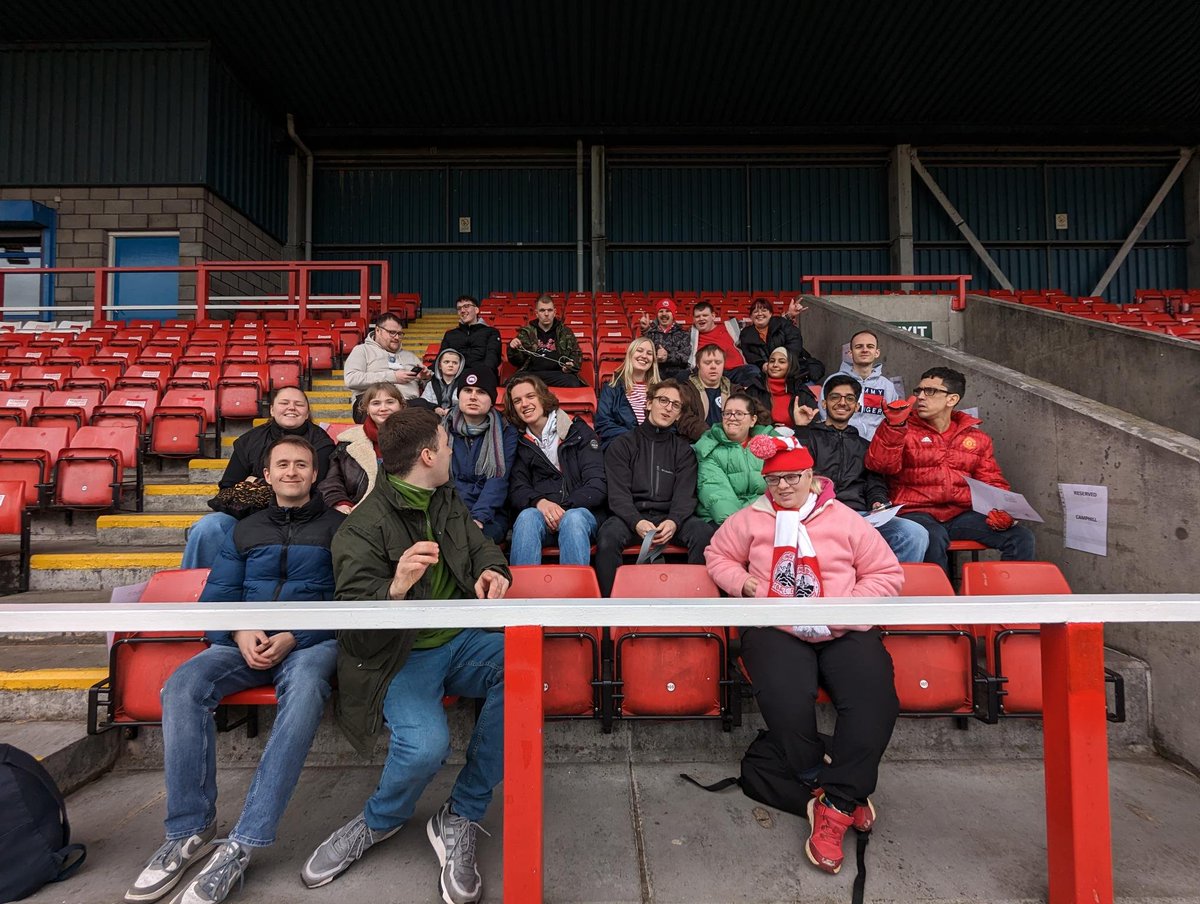 On Saturday we welcomed the residents, care workers and volunteers from Camphill Blair Drummond. A great day was shared by all 👏🔴⚪⚽