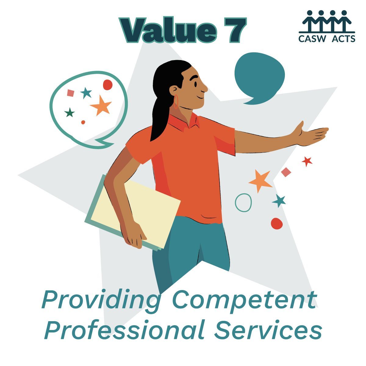 🌟Today we spotlight our final value of our Code of Ethics Value 7️⃣: Providing Competent Professional Services Learn more about the principle that supports the ongoing development and expansion of the social work profession and enter our contest: buff.ly/3OPyTad