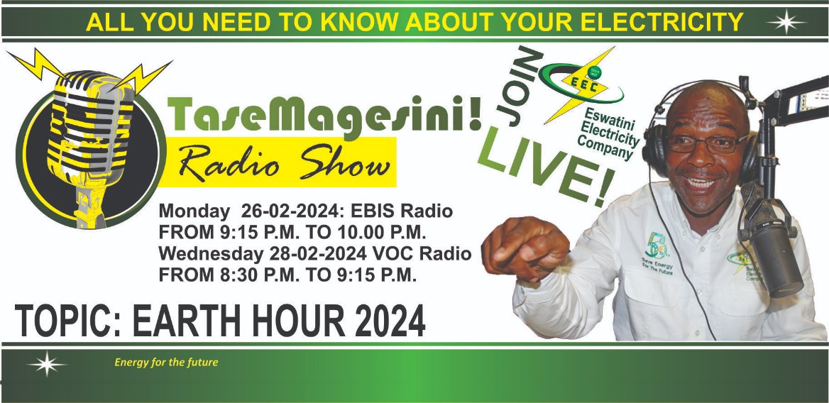 Catch us live as we discuss earth hour 2024 #JoinTheBiggestHourForEarth #YourHourYourPower #EnergyForTheFuture