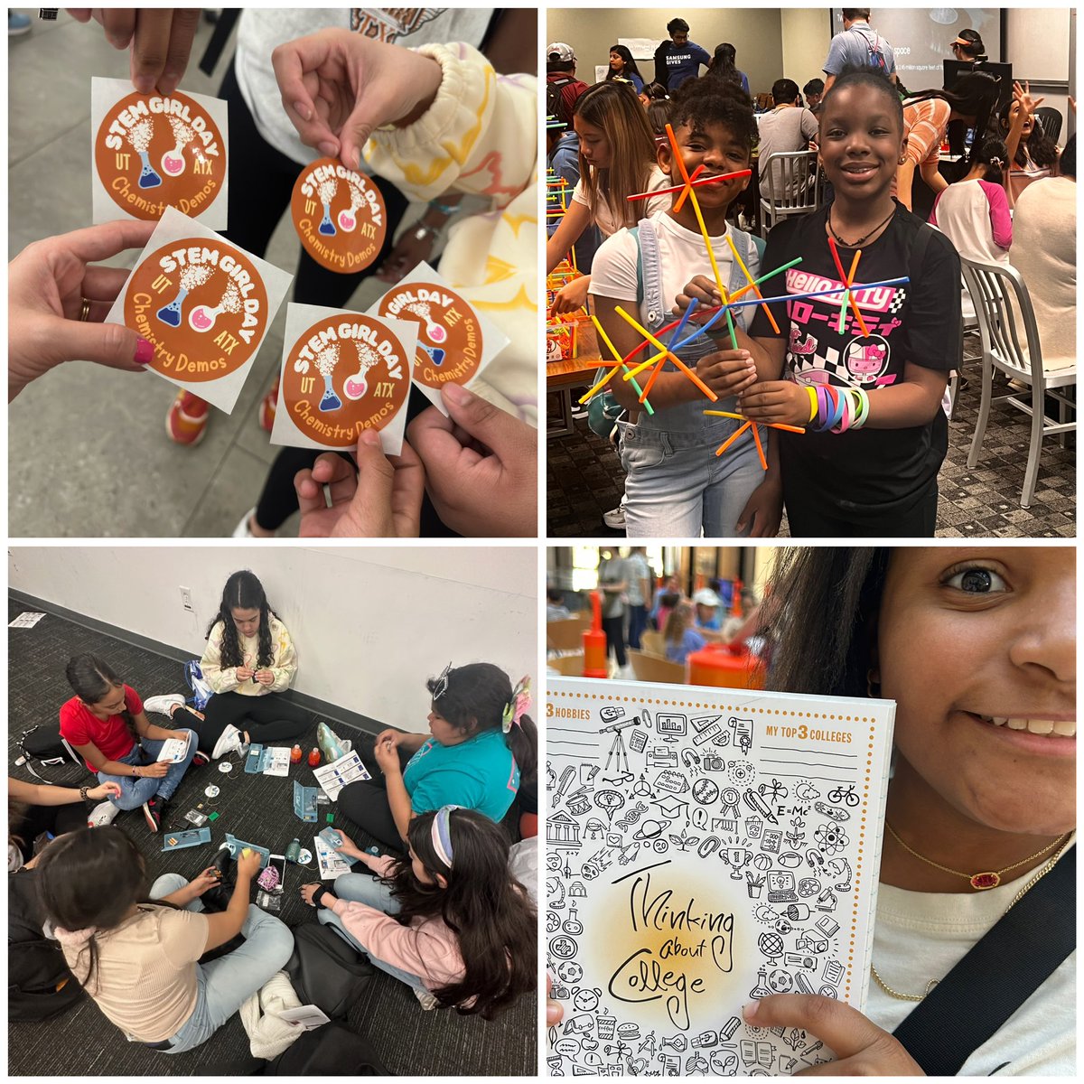 ThornwoodSBISD's tweet photo. Perfect #STEMGirlDay at #UTAustin with our 5th grade again this year 🧡  #EveryChild #LimitlessCuriosity #OneTEAMOneLimitlessDream Part of a  BIG Saturday for our Tiger TEAM - first TWE OM TEAM competing and staff representing at #CanvasChampions @SBISD https://t.co/dU4yD8EcXB