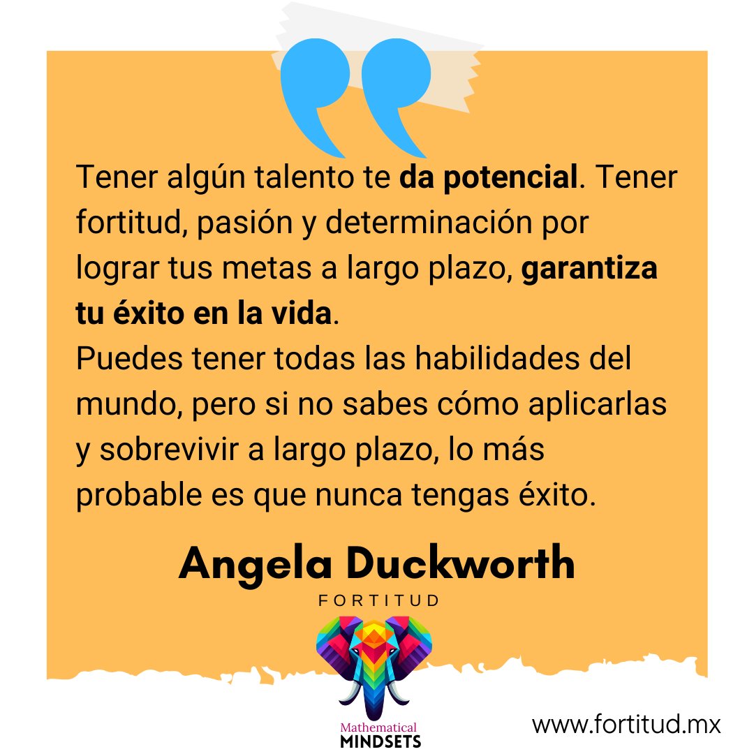Fortitud + Talento + Disciplina es todo lo que necesitas para alcanzar tus mentas.

fortitud.mx 

#MentalidadDeCrecimiento #CulturaDeAprendizaje #PensamientoPositivo #Persistencia #Optimismo #ActitudDeAprendizaje #cambiatumentecambiatuvida #SaludMental