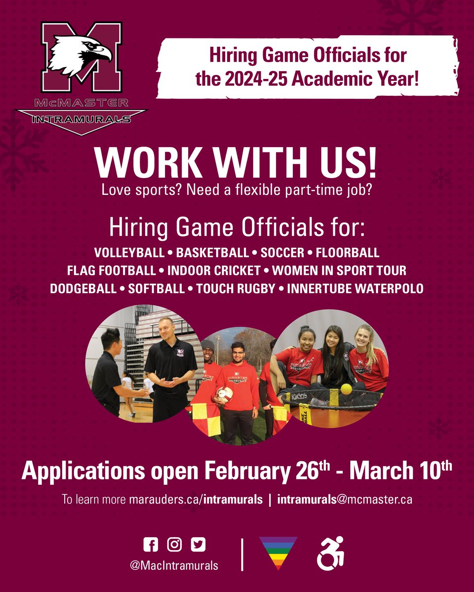 Want to become a game official? Apply now!