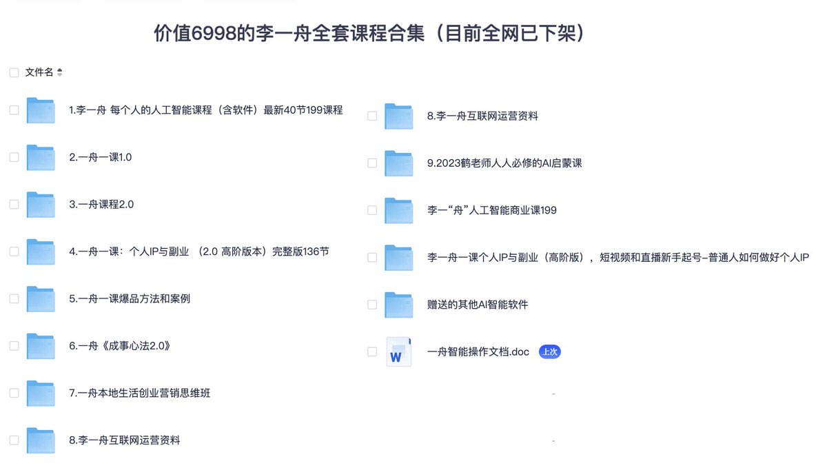 李某舟全套课程合集🤤

👉ahhhhfs.com/54601/