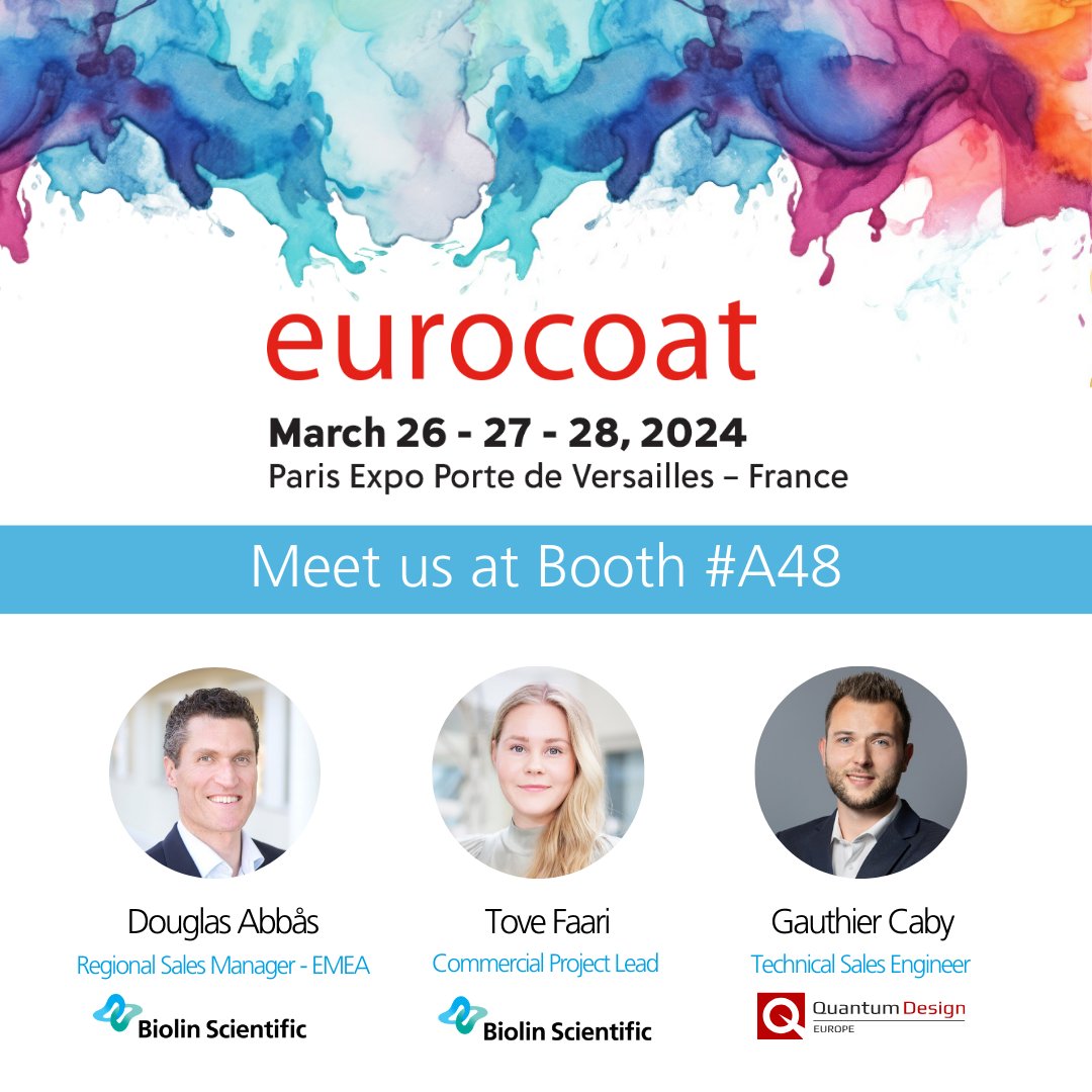 Come join us at European Coatings 2024! We'll be at the event in France with our regional partner, Quantum Design. Stop by our booth #A48 to discuss your coating needs Here's a little something for you - hubs.li/Q02mcLvr0