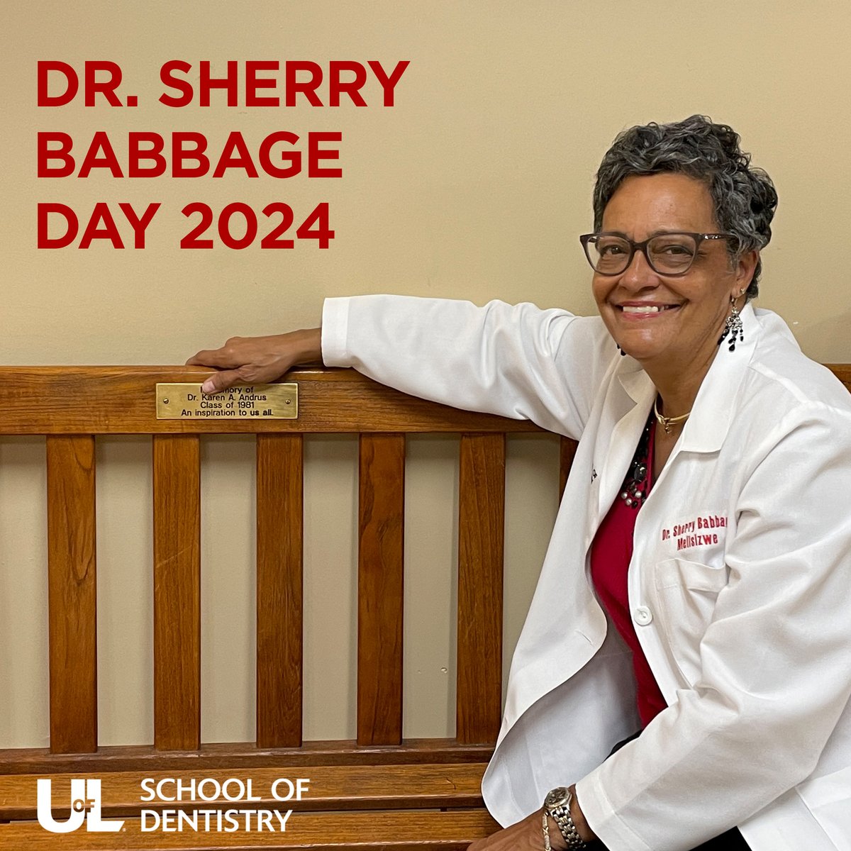 Happy Dr. Babbage Day! First celebrated with a mayoral proclamation in 2008, this is the day we honor a USLD grad who has been a hero for patients, a mentor for students, a passionate proponent for oral health, and a champion for West Louisville throughout her career.  ❤️🦷❤️