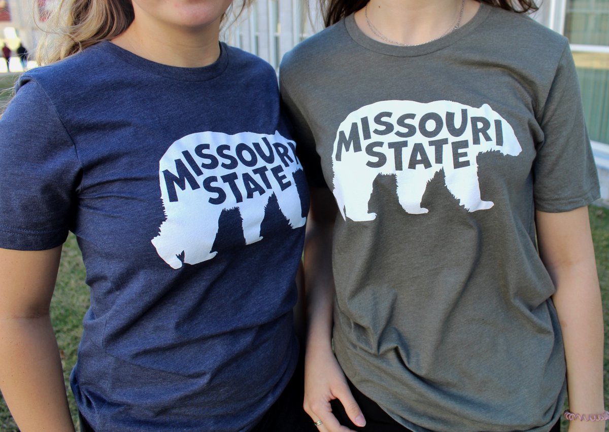 MoStateBkstore's tweet image. New Week, New Look! Find these in 6 different colors, in-store and online! #BearWear #GoMaroon #MoStateBookstore