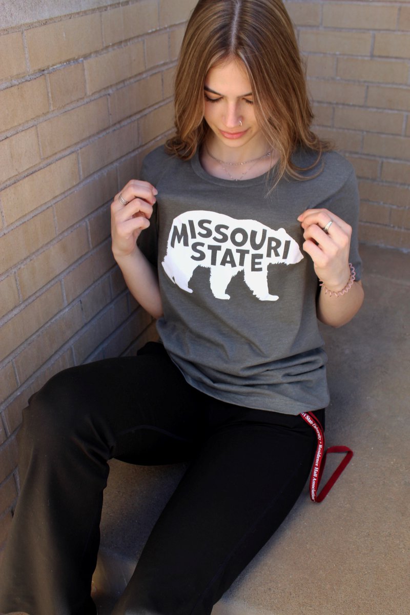 MoStateBkstore's tweet image. New Week, New Look! Find these in 6 different colors, in-store and online! #BearWear #GoMaroon #MoStateBookstore