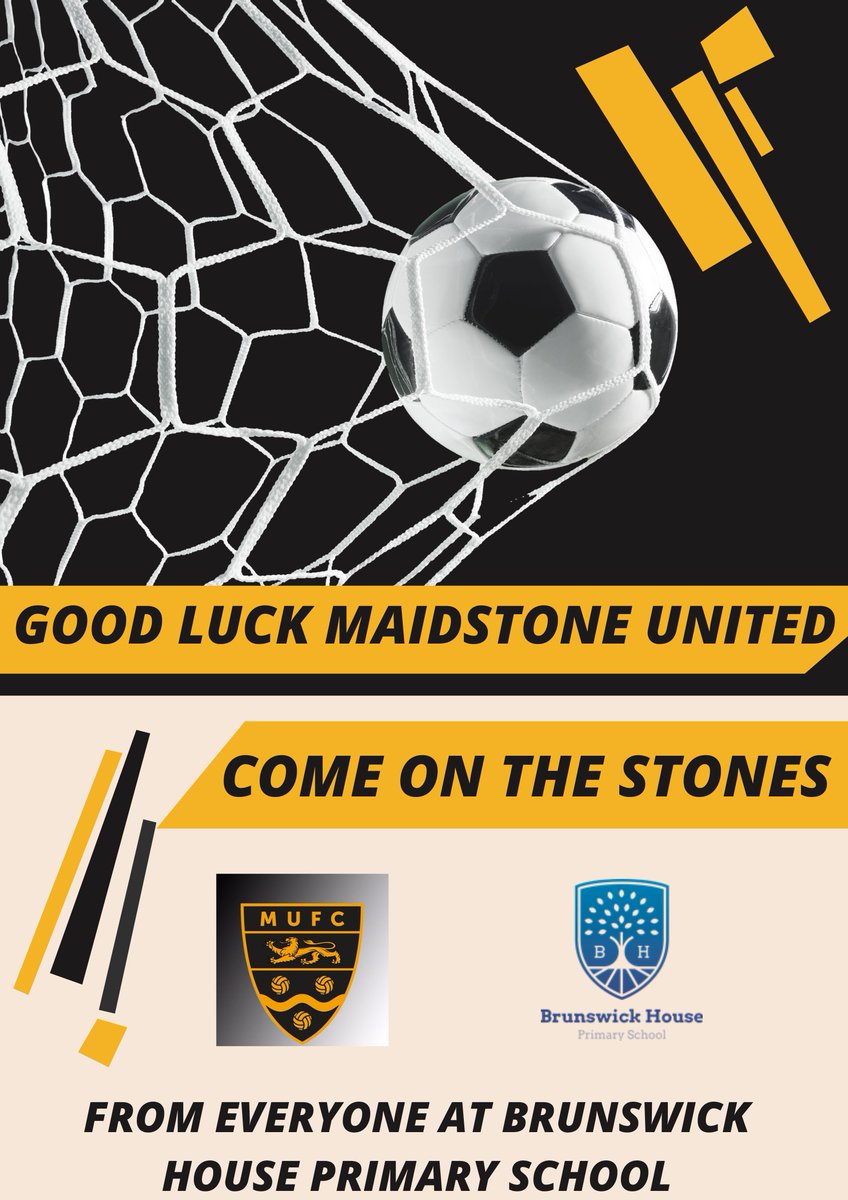 Brunswick House Primary School (@brunswickme16) on Twitter photo Good luck to <a href="/maidstoneunited/">Maidstone United</a> tonight from everyone at Brunswick House Primary School ⚽️👏 Good luck to <a href="/maidstoneunited/">Maidstone United</a> tonight from everyone at Brunswick House Primary School ⚽️👏