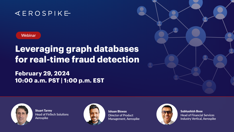 aerospikedb's tweet image. Join us Feb 29, 1PM EST for a panel on Leveraging Graph Databases for Real-time #FraudDetection. Learn techniques to combat fraud, the application of graph data, & how to visualize patterns for real-time detection: ecs.page.link/SSn3Z
#Aerospike #GraphDatabases #RealTimeData