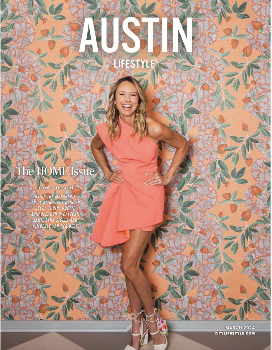 On the cover of #AustinLifestyle Magazine for their HOME issue feels pretty right, I fell for this town pretty quickly and once you’ve been here, you’ll see why. 🫶 Thank you to the incredible team for a great shoot! 💕