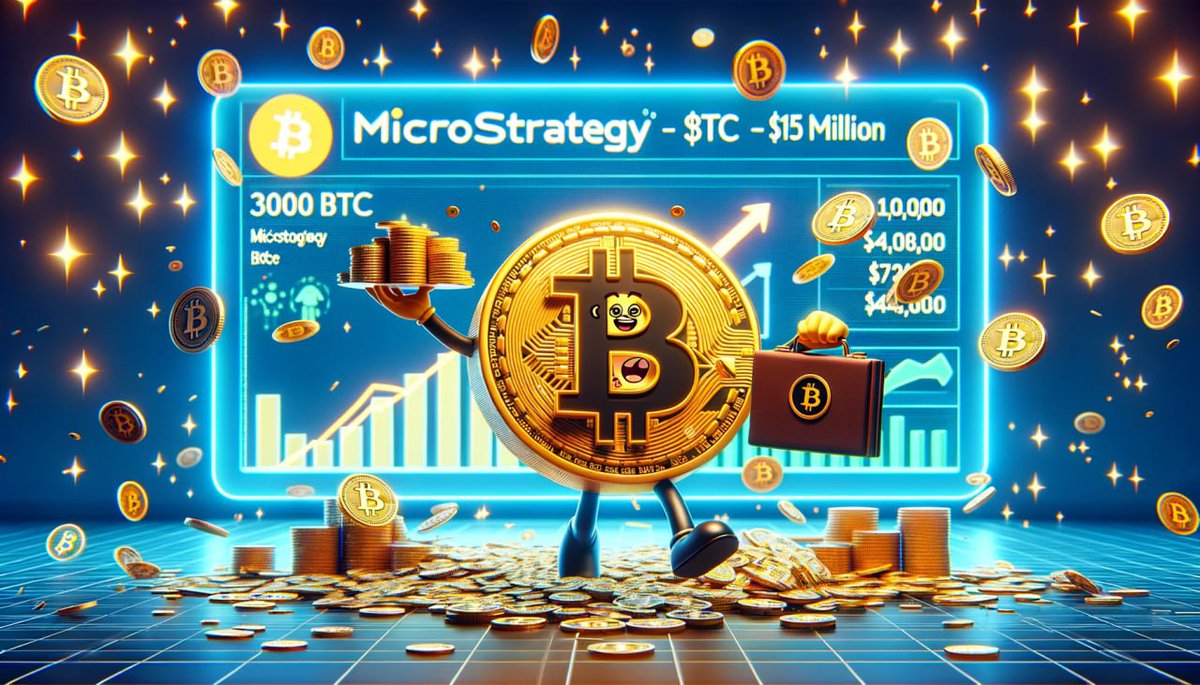 MicroStrategy ( $MSTR ) has acquired an additional 3,000 $BTC for $155  million at an average price of $51,813 per #Bitcoin between Feb. 15 and  Feb. 25