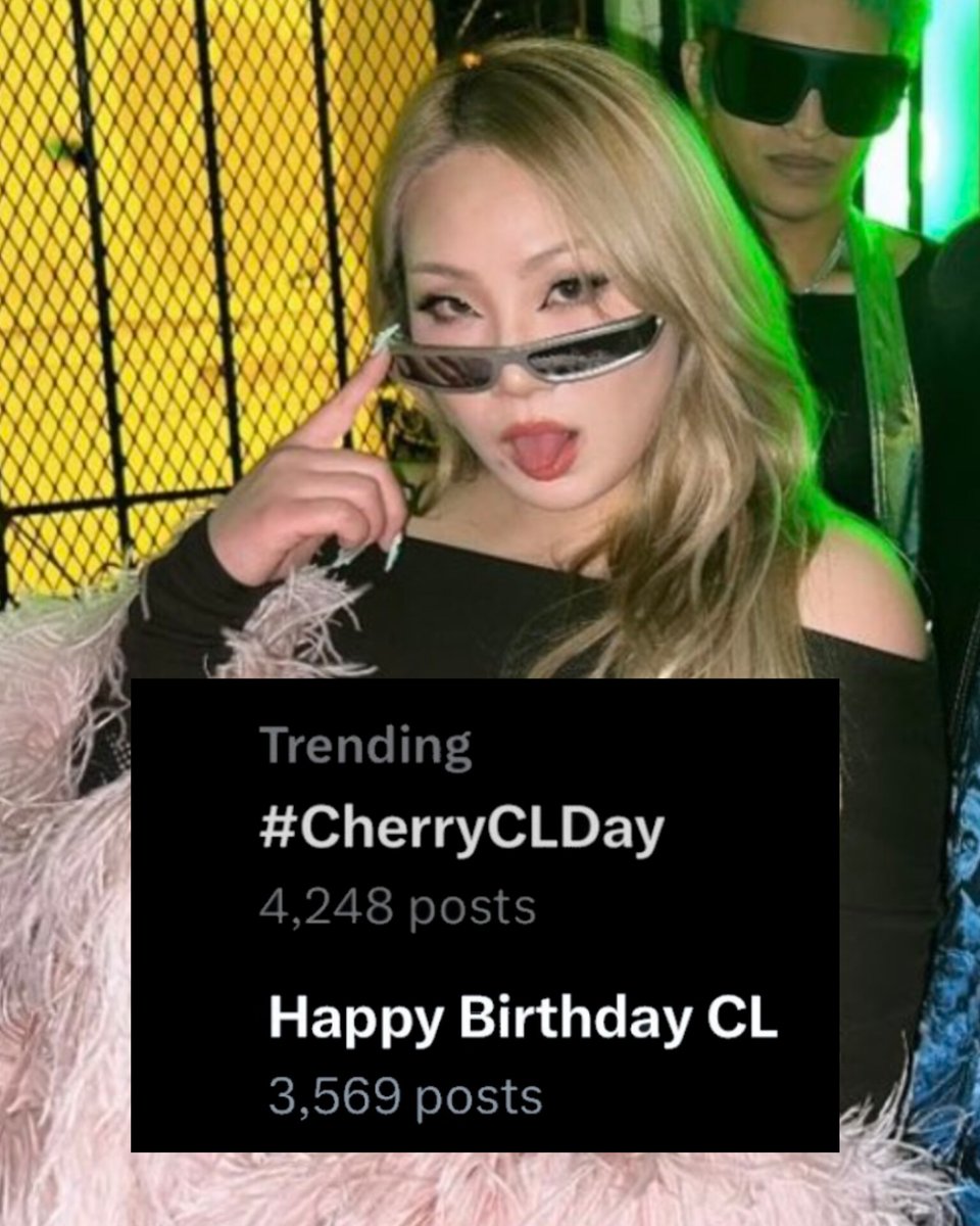 Thank you to everyone that joined our Trending Event for CL's Birthday this year, our hashtag and tagline were trending for over 24 hours!! Thank you and till next time 🍒 Happy Birthday CL ❤️❤️ #CherryCLDay