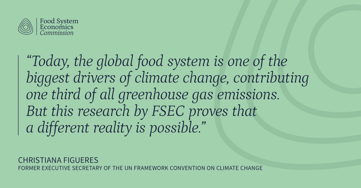 The Food System Economics Commission (@fsecommission) on Twitter photo 🌍 #FoodSystemTransformation is crucial to combat climate change. <a href="/CFigueres/">Christiana Figueres</a> has seen the new #FSEC Global Policy Report. Have you?
Read and download the report at 👉 bit.ly/3HNU88x 🌍 #FoodSystemTransformation is crucial to combat climate change. <a href="/CFigueres/">Christiana Figueres</a> has seen the new #FSEC Global Policy Report. Have you?
Read and download the report at 👉 bit.ly/3HNU88x