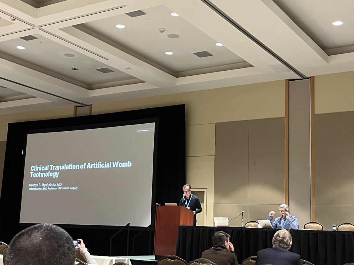 Dr. @Mychaliska delivering innovative updates regarding artificial womb and artificial placenta technology #Keystone2024 @UMPedsSurg @UMichSurgery @ChildrensNatl