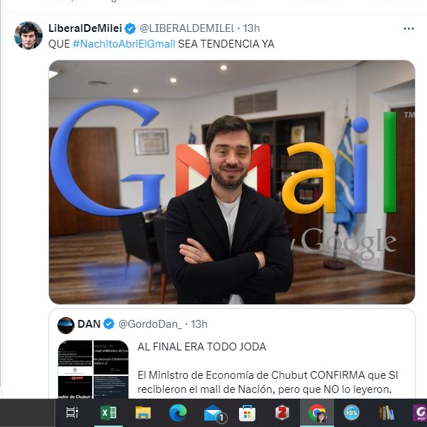 el presidente de la nacion le dio like a esto. Dios mio libranos de este hijo de puta delirante
