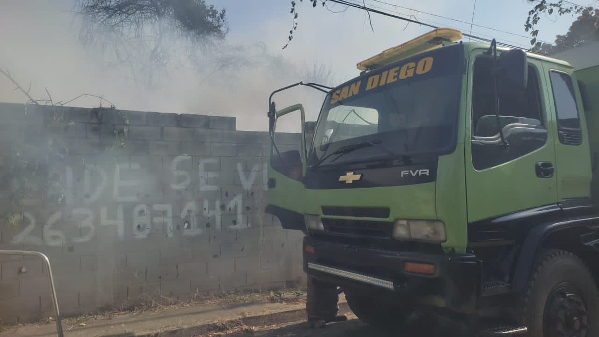 Cuerpo de Bomberos adscrito al Municipio San Diego Estado Carabobo, aclara situación de incendio en Sector Campo Solo, Fundación Los Cedros, donde se reporto Incendio de Estructura, se trató de Incendio de Vegetación y Desechos Sólidos sin afectaciones a las viviendas adyacente