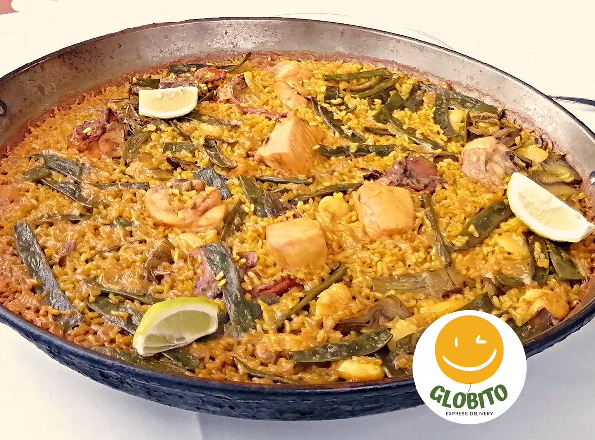 GlobitoExpress's tweet photo. ¿Sabes dónde preparan en #Maracay esa auténtica PAELLA VALENCIANA que tanto te gusta? Nosotros te la llevamos volando a tu casa u oficina con Globito Express 🙂  
Y por eso, ahora ... ¡Pídete un Globito! 😉👍 
#globito #GlobitoExpress #Venezuela #deliverymaracay #deliverymcy #mcy https://t.co/bUVo53ItCA
