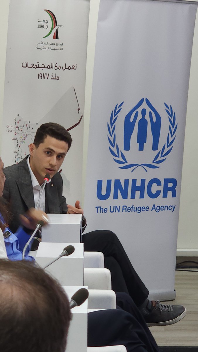 UNHCRJordan's tweet image. "Refugees are eager to be part of the solution", says #RefugeeForum attendant Feras from #Syria.

"Refugee leaders want to build a better future for themselves and their host societies" in a plea for #Empowerment .

#HappeningNow #WithRefugees
