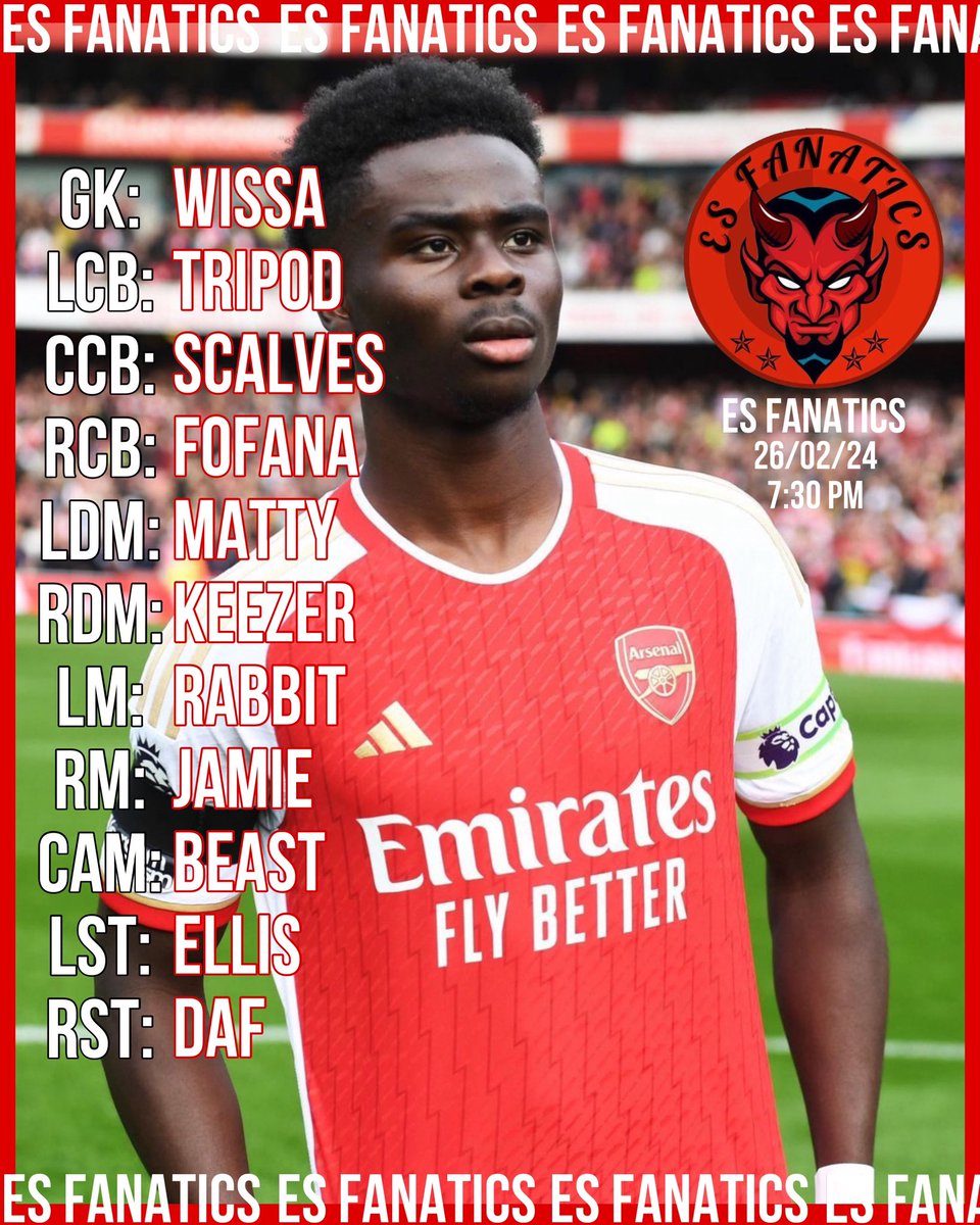 Es Fanatics (@esfanatics_x) on Twitter photo 🆚 Cold Blues (H)
⏰8:00 PM
🏆<a href="/VPGUK/">VPG UK Leagues</a>
🆚Rotherham United (H)
⏰8:45 PM
🏆<a href="/VPGEurope/">Virtual Pro Gaming | Europe</a>
🆚Into Them (A)
⏰9:15 PM
🏆<a href="/VPGEurope/">Virtual Pro Gaming | Europe</a> 🆚 Cold Blues (H)
⏰8:00 PM
🏆<a href="/VPGUK/">VPG UK Leagues</a>
🆚Rotherham United (H)
⏰8:45 PM
🏆<a href="/VPGEurope/">Virtual Pro Gaming | Europe</a>
🆚Into Them (A)
⏰9:15 PM
🏆<a href="/VPGEurope/">Virtual Pro Gaming | Europe</a>