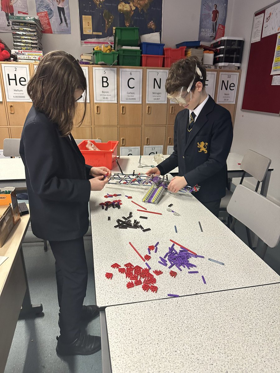 Science Club have been investigating energy store by designing, building, testing and improving @KNEX crossbows. @Habsmonmouth @MonPrepSchool #STEM #Engineering