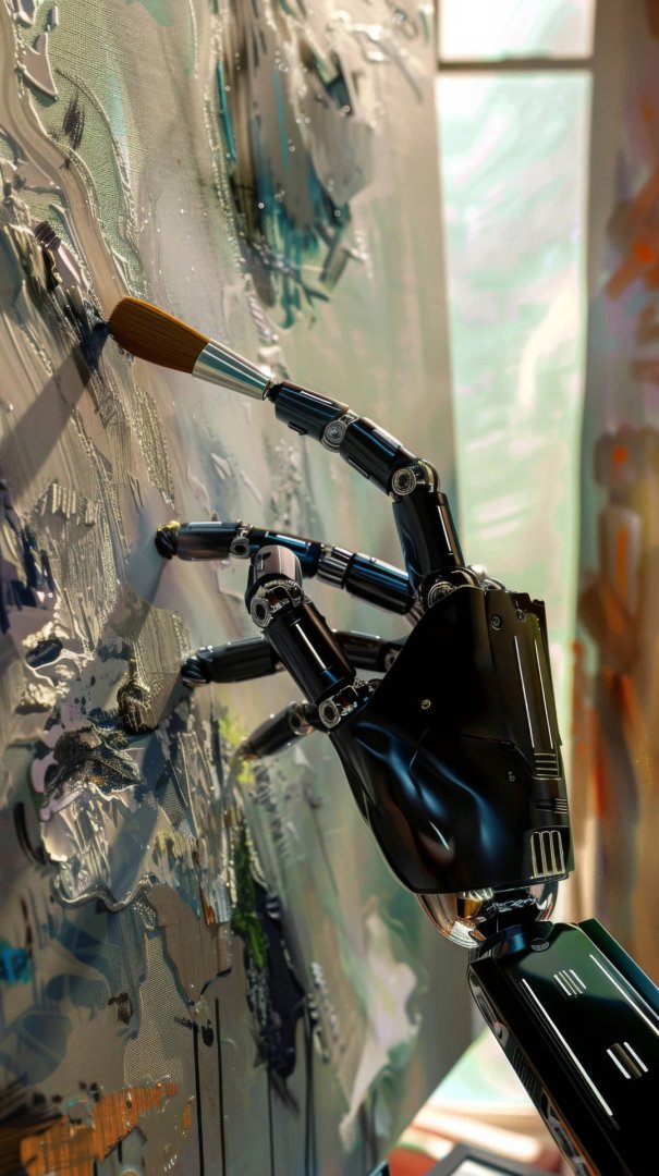unrealpixels's tweet image. Step into the future of art creation with this mesmerizing AI-generated masterpiece! Witness the collaboration of technology and creativity as a robotic arm brings this stunning artwork to life. #AIart #MachineLearning #RoboticArt