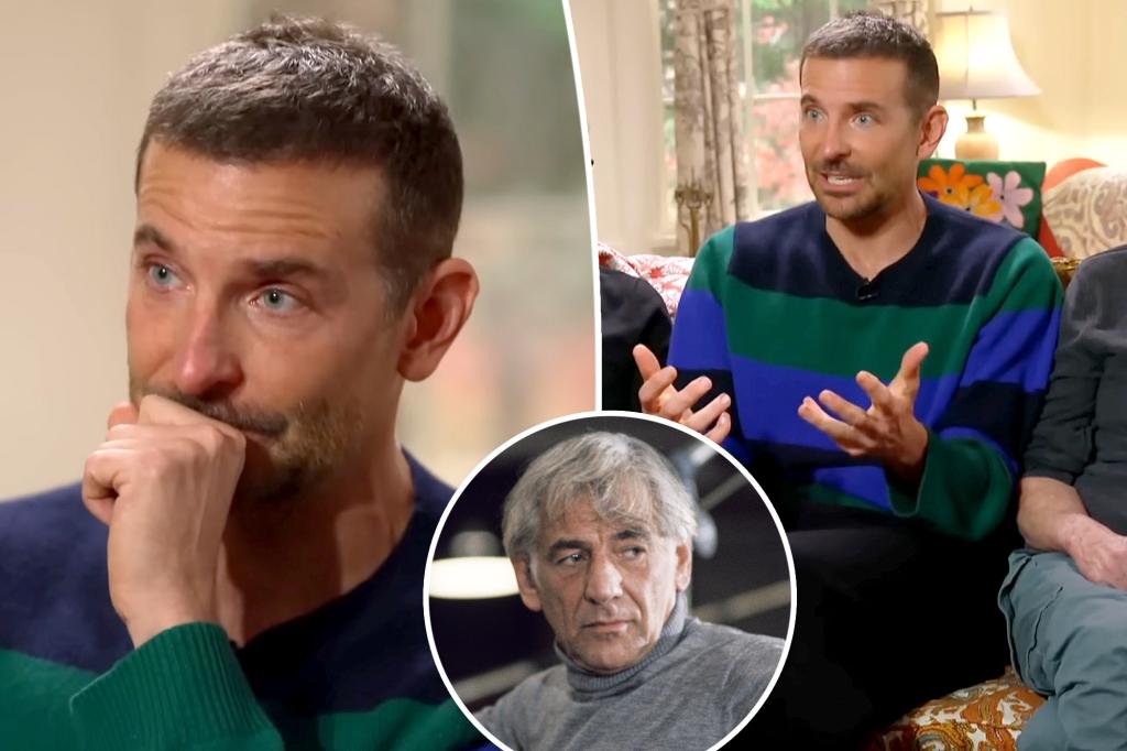 PageSix's tweet photo. Bradley Cooper cries over missing Leonard Bernstein in cringey video — despite never having met composer https://t.co/qSFbLPh1dg https://t.co/VpByPkFbEk