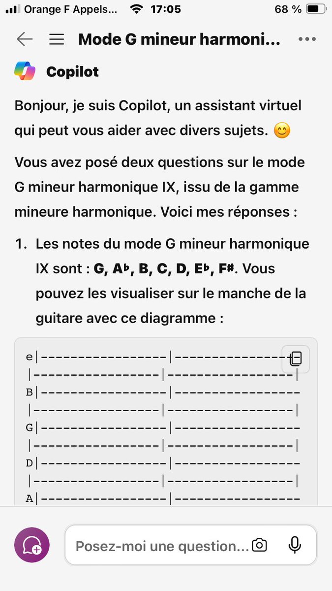 arprooft's tweet photo. Le #testarprooft 230. a été soumis  à l’#IA {#Copilot}. Je vous invite à lire la teneur de notre conversation. A-t-il pédalé dans la choucroute?(Cf.illustrations). 

Bonne(s) réponse(s) ou plantage ? Suite au prochain épisode.

#théoriemusicale #opma #apprendre #art #solidarité #don #gammes