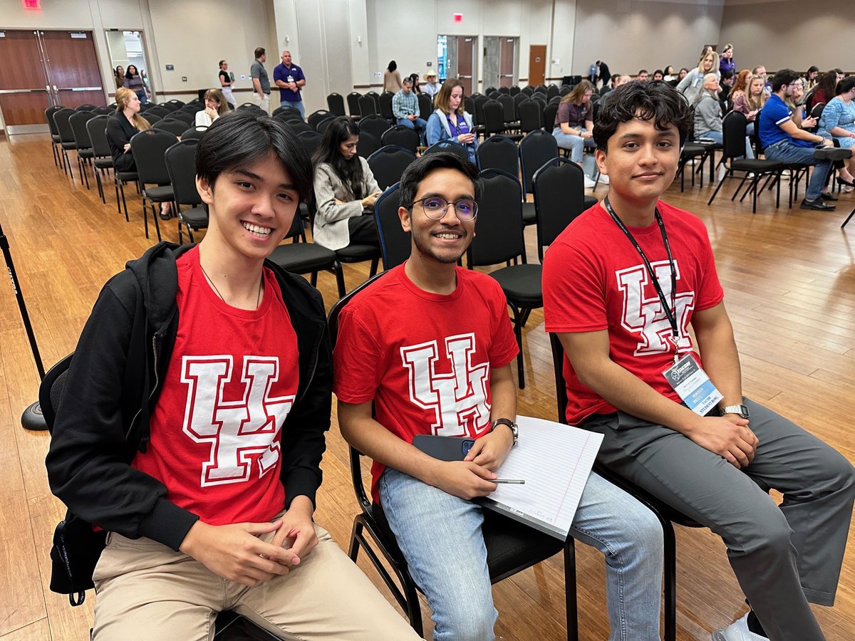 Undergraduates Matthew Nguyen, Kais Ali, and Nathan Fuentes represented UH in the Texas Chapter of the American College of Sports Medicine (TACSM) Student Bowl. Go Coogs!! #TACSM