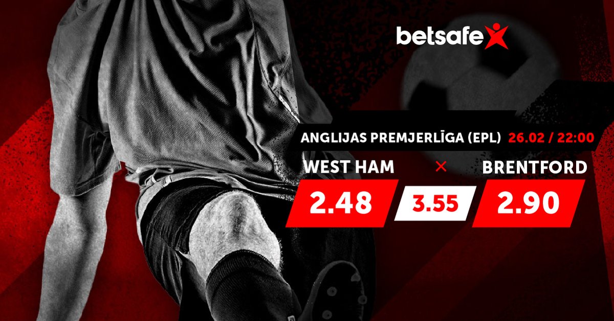 Šogad vēl nevienu uzvaru nav izcīnījusi "West Ham United" komanda, kamēr "Brentford" kontā divi panākumi sešās Premjerlīgas spēlēs

➡️ Prognozes: ej.uz/betsafepremjer…