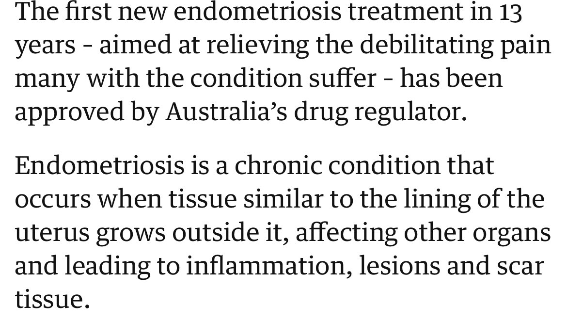Finally, some (potential) hope for fellow endometriosis sufferers