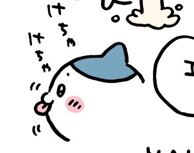 ハチワレちゃん けちゃけちゃ横顔スキー