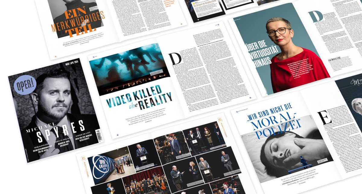 opermagazin's tweet image. Der Frühling steht vor der Tür und damit auch die März/April-Ausgabe von OPER! 🌷🌤️ oper-magazin.de Im Titelinterview: @Spikelmyers, &quot;Bester Sänger&quot; der vergangenen OPER! AWARDS. Außerdem: junge #Videodesigner im Musiktheater ¦ #Intimitätskoordination: ein neuer…
