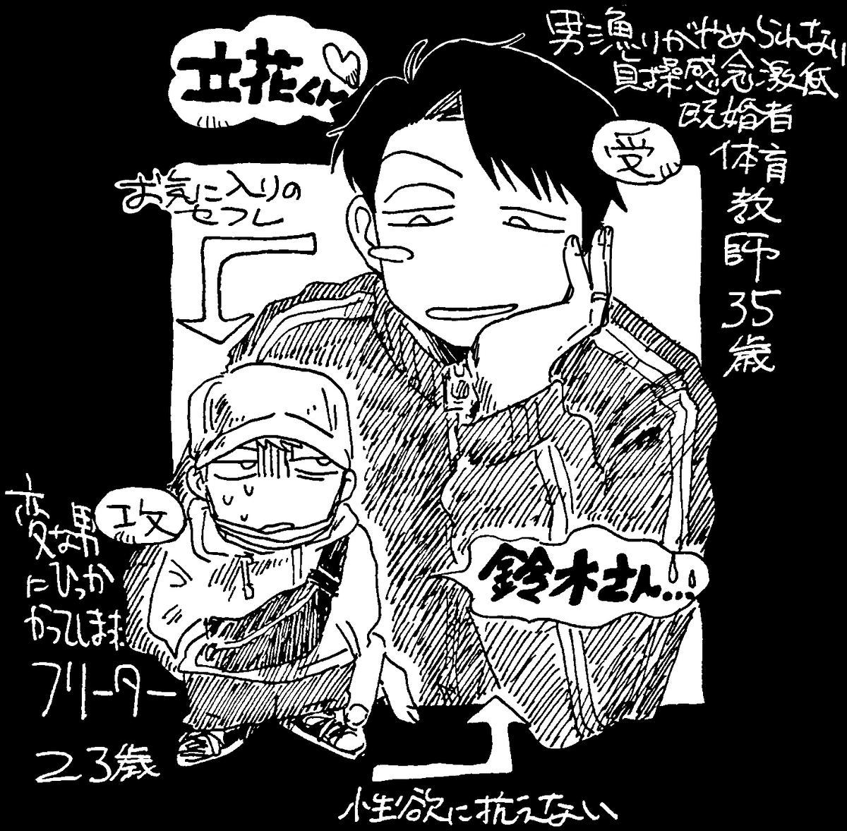 SHO_5979's tweet photo. 品がない男男 https://t.co/ass4huV8F6