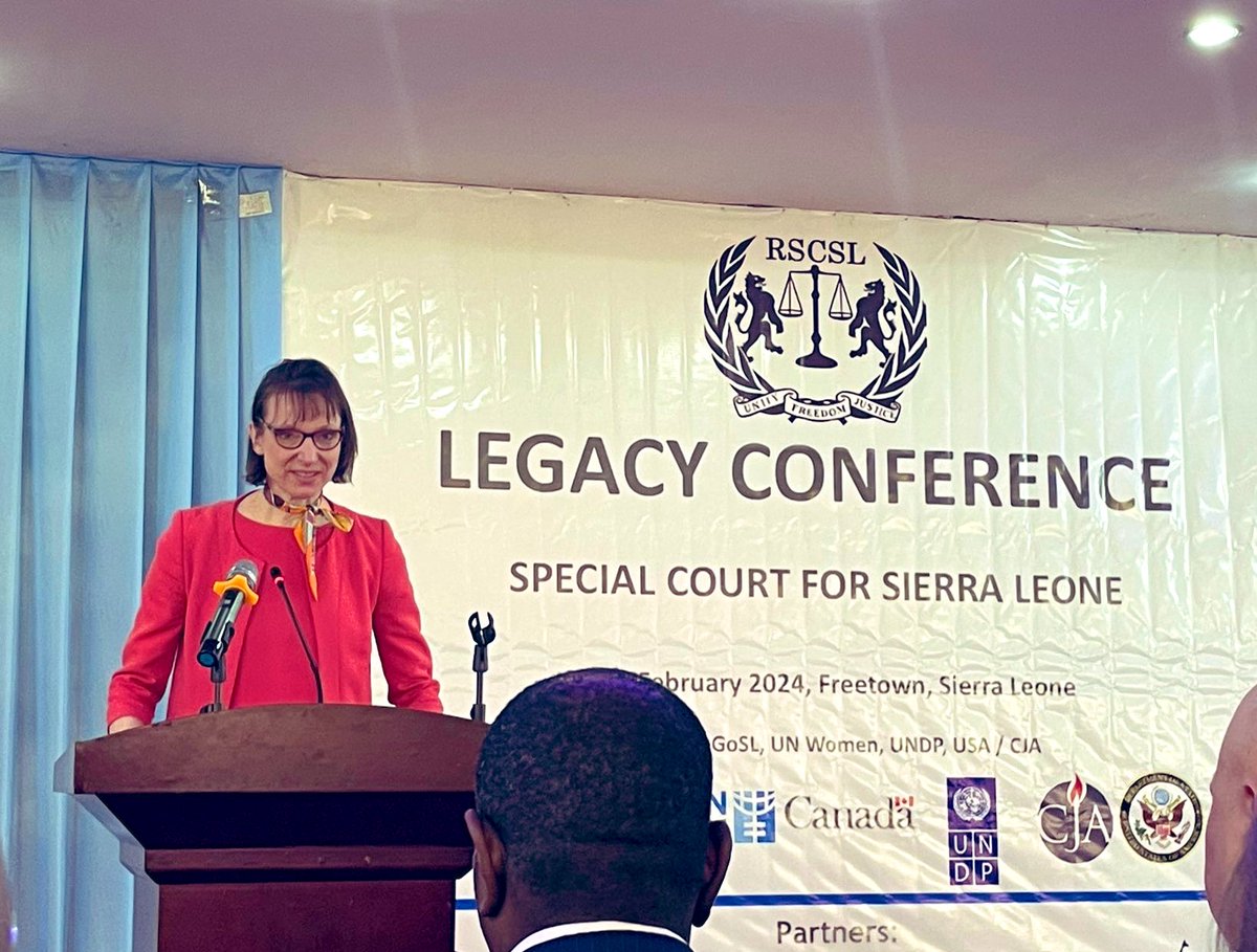 'The triumphs of the #SCSL are in no small part a legacy of the desire of the Sierra Leonean people to unite their strength to maintain peace and security'
#RSCSL  
#Peace