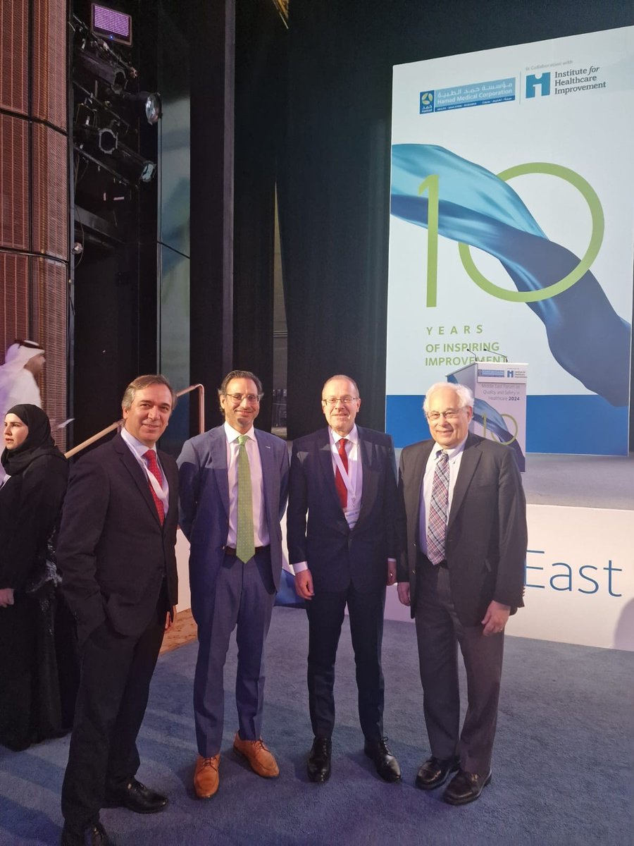 Connecting at #MEF2024 Doha! @TheIHI's @KedarMate & @DonaldBerwick & I discussed: -Equity & patient experiences as drivers for quality in healthcare -Focusing on outcomes that matter to patients -Innovation to ⬆️quality & patient safety -Closer @WHO_Europe-IHI work relationship