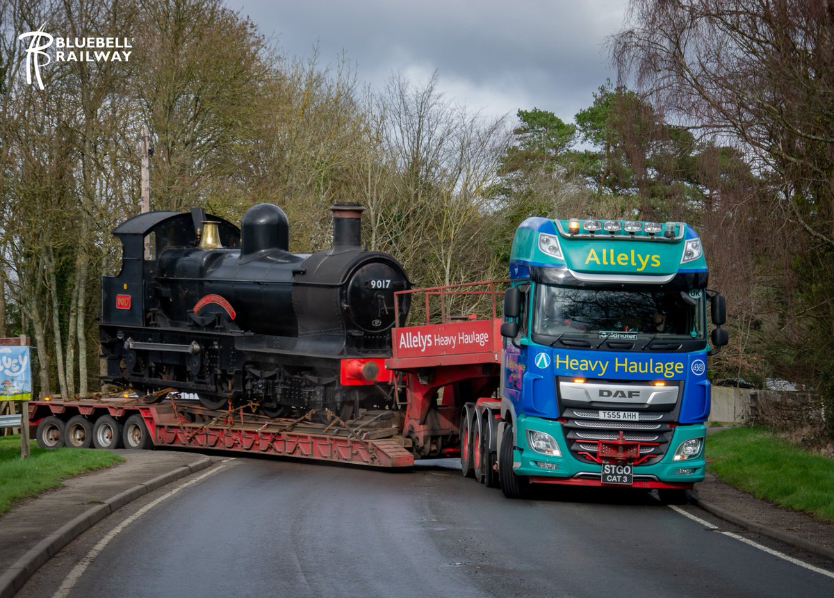 'Earl Of Berkeley' Heads To Aberystwyth! GWR 'Dukedog' No. 9017 'Earl Of Berkeley' has begun her journey today from our railway to our friends at @RheidolRailway for display in their new museum & display space at Aberystwyth. Here are a few photos from today's departure!