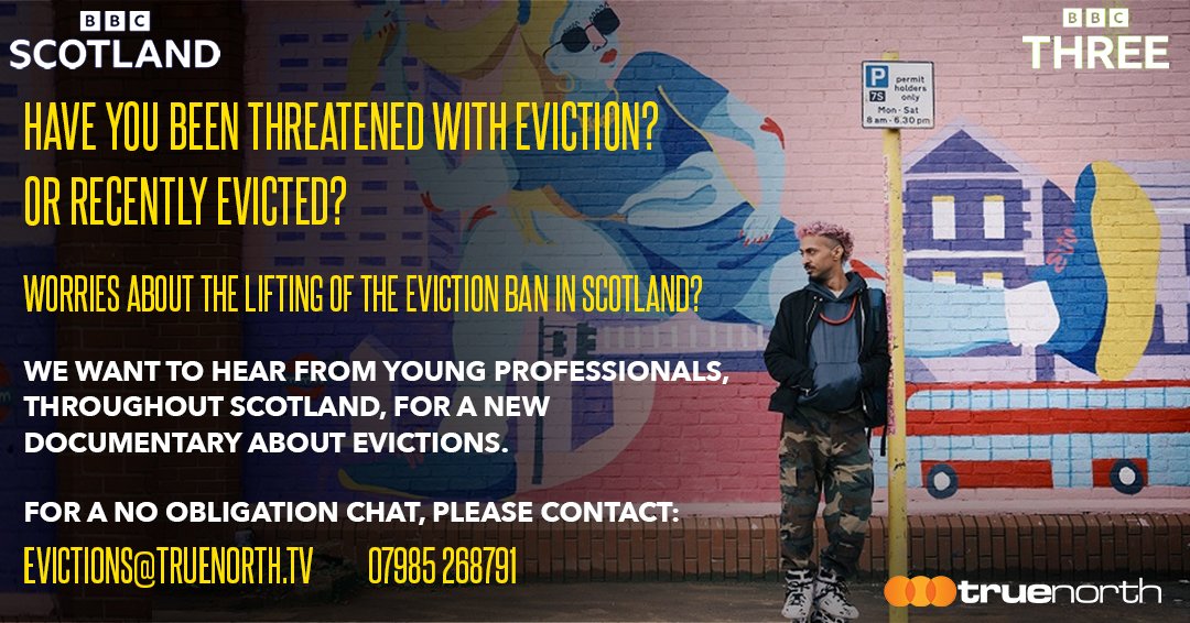 Following up on our @bbcthree series from last year, the Evicted team are looking for Scottish stories for our latest documentary 👇
