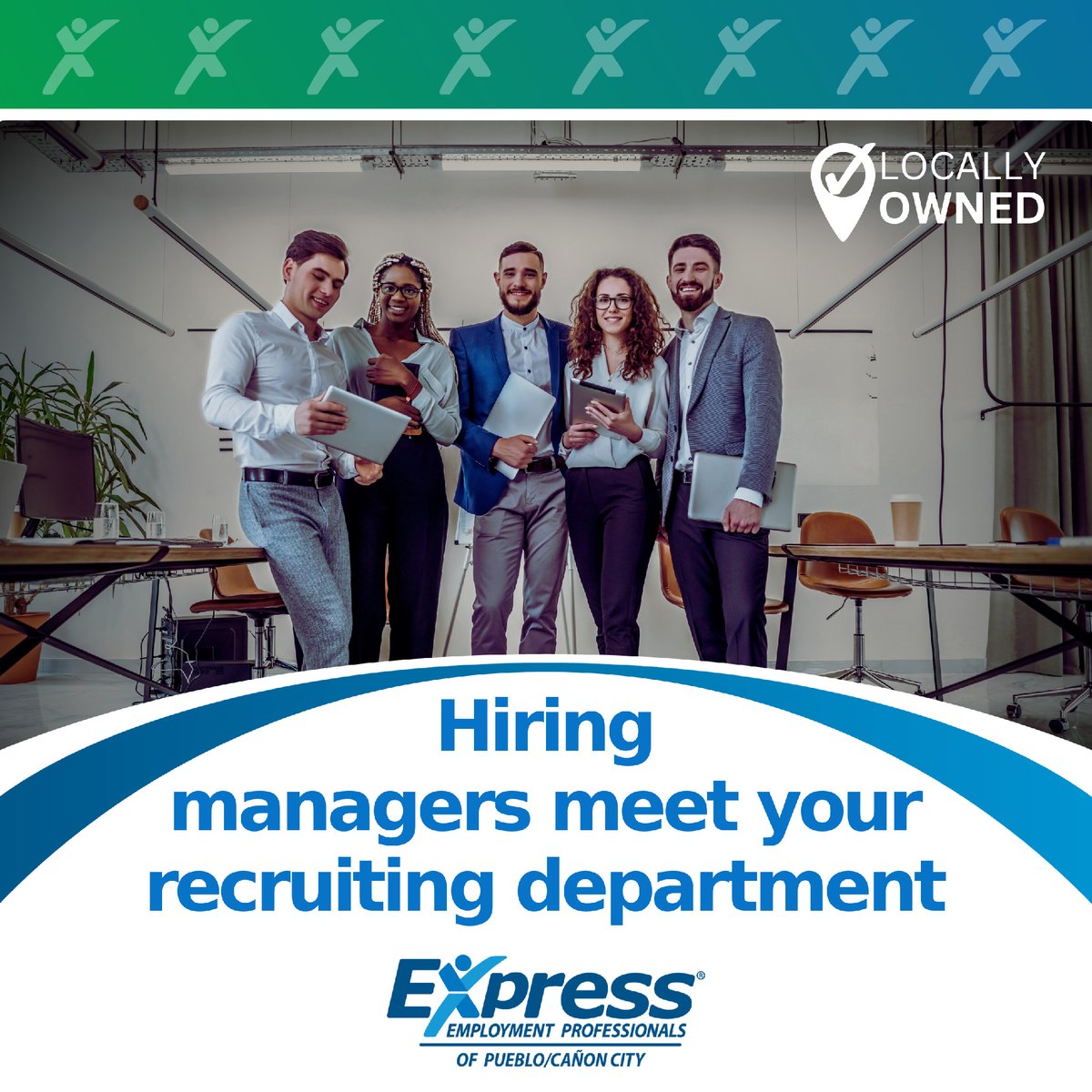 #Employer Update: We aid employers of all sizes with their recruiting efforts
(719)545-9120

#ExpressPros #ColoradoBusiness #BusinessConsultant