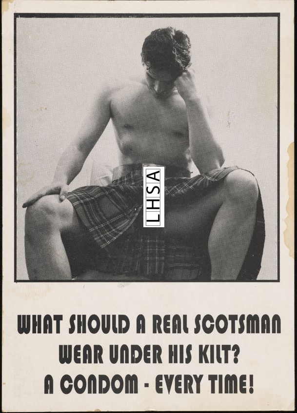 And he is… Take my word for it! 😳 This postcard was created by the Scottish AIDS Monitor (SAM). SAM was a Scottish national HIV charity that was launched in 1983 to help tackle the HIV problem in #Scotland. Happy Tartan Day! 🏴󠁧󠁢󠁳󠁣󠁴󠁿 #TartanDay