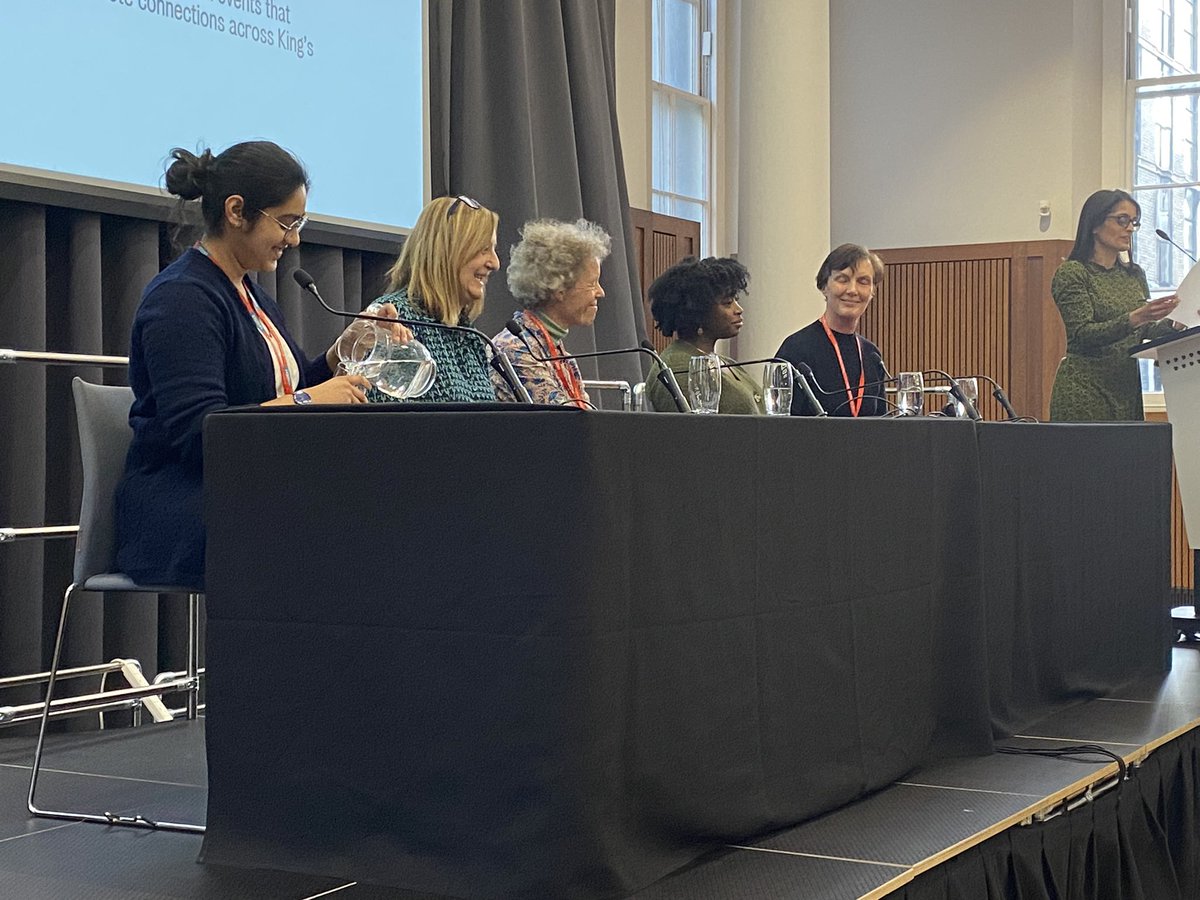 @ManasiNandi introduces our illustrious panel of wonderful #KCLWomenInSTEMM as discussion about how we can improve research culture gets underway