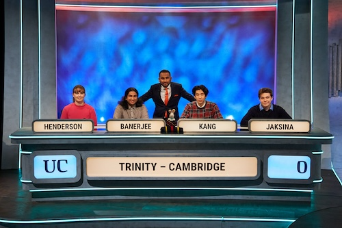 Chemistry PhD student @RJDKang will once again captain the Trinity College team tonight, in a quarterfinal match vs UCL - should be exciting!