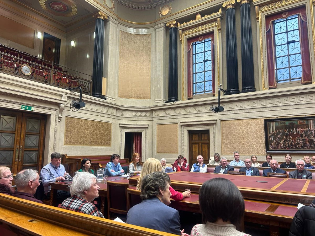 allislandIPH's tweet photo. Great to see the All Party Group (APG) on Preventing Loneliness and APG on Ageing and Older People discuss #loneliness at a Joint Meeting in the Senate Chamber today  - the meeting was co chaired by @RobbieButlerMLA  and @GildernewColm
#Loneliness #NIAssembly https://t.co/XwiReWsm4t