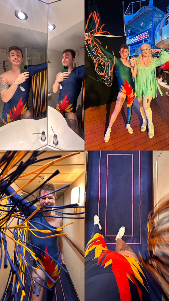 bem de bowie no #CarnaXuxa ⚡️❤️‍🔥