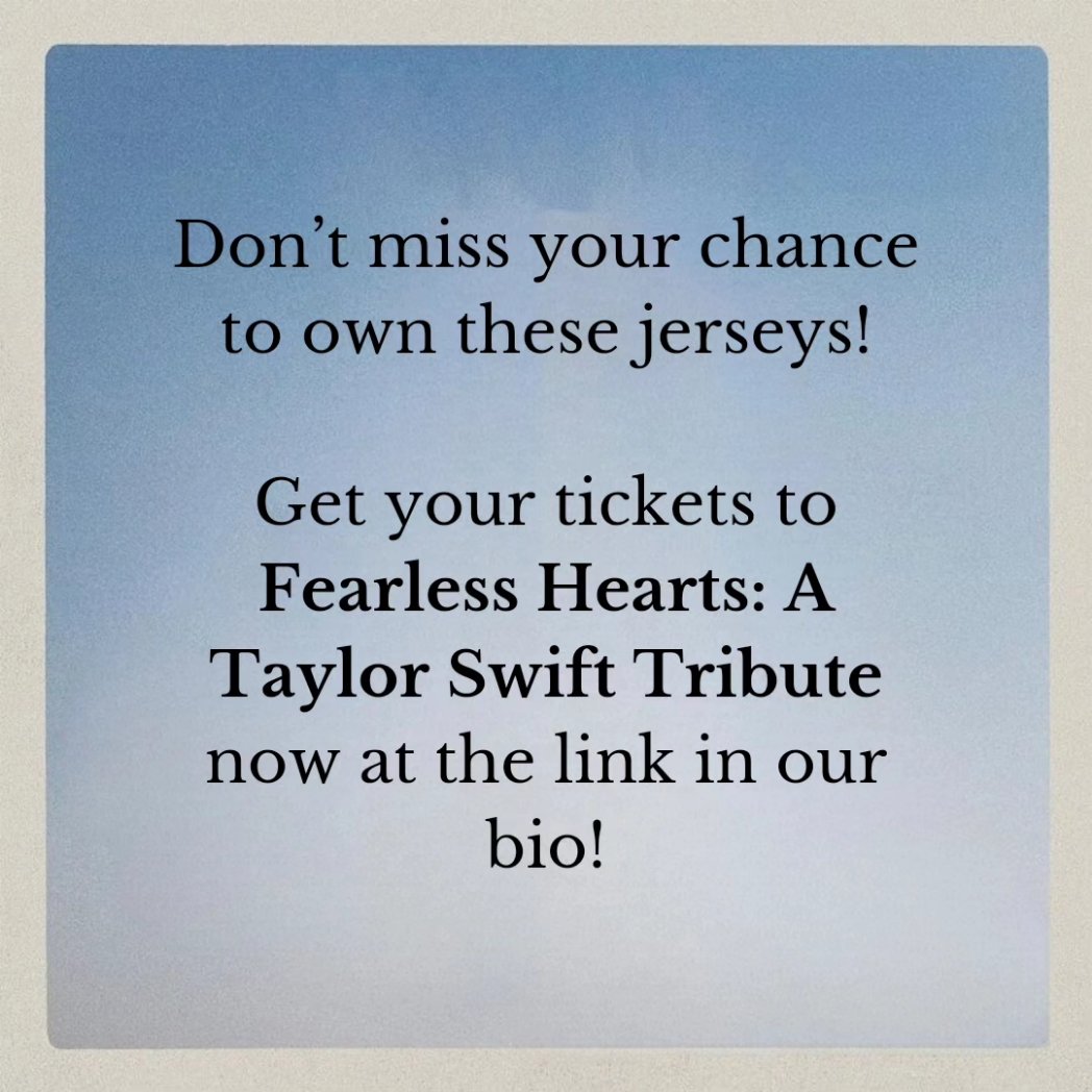 Don't miss your chance to own signed Mitch Marner and Scottie Barnes jerseys! 

Tickets are selling out fast, so grab them now: eventbrite.ca/e/taylor-swift…