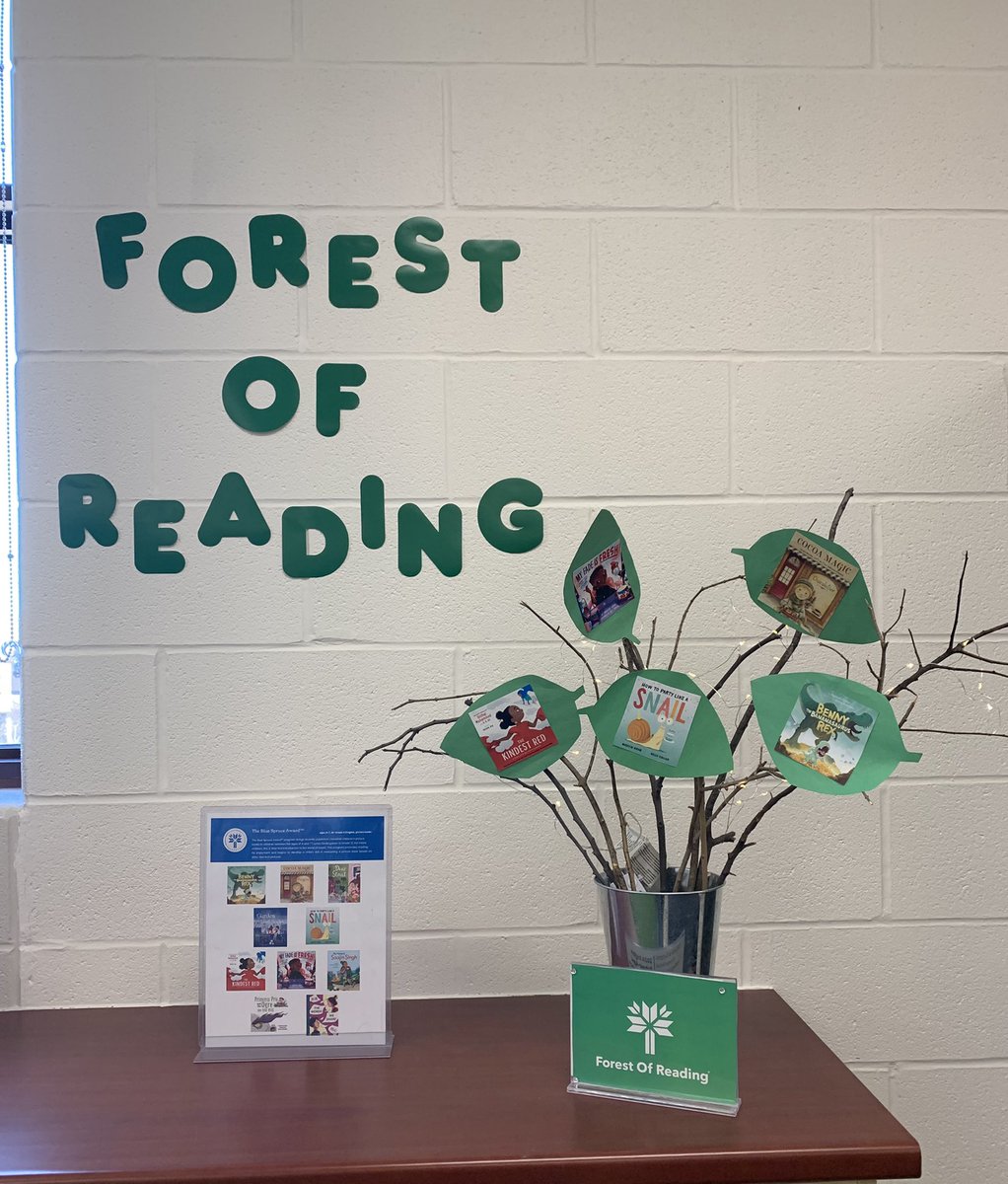 SJPIILibrary's tweet image. We’ve been enjoying our fantastic #bluespruce @ForestofReading books &amp;amp; activities!! One leaf is added to our tree to represent our weekly story time &amp;amp; each of our K-2/3 students will have a chance to vote for their favourite book in April! @SJPIIOakville 
@ireadcanadian 🇨🇦