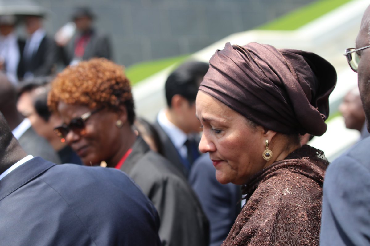 This past weekend, I witnessed the outcome of a well executed nation’l event - the State Memorial & Funeral of HE President Hage Geingob. Great example of Namibia rallying together with teamwork at the core of this success. @UNNamibia was honored to welcome UN DSG @AminaJMohammed